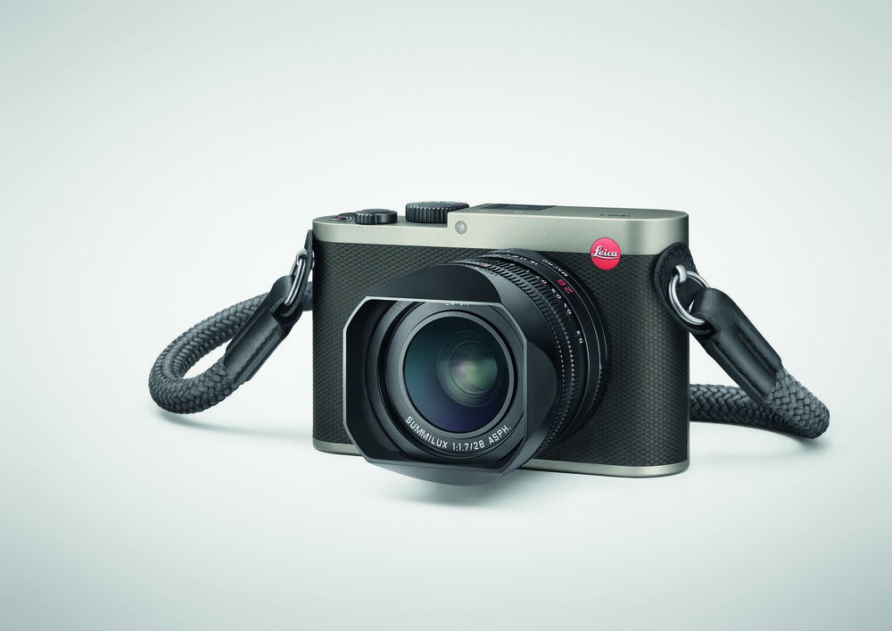 This is the Leica Q Titanium, a limited edition which has now been withdrawn. I expect the Leica Q Silver Chrome edition to look very similar